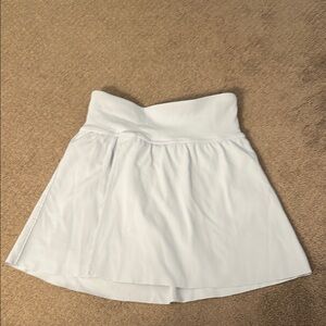 SPANX powder blue Asymmetrical Skater Mini Skirt